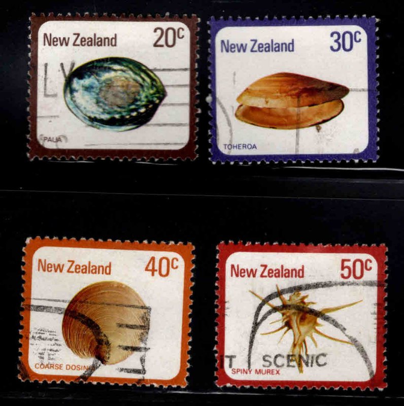 New Zealand Scott 674-677 Used  Shell set 1978 CV$1.10