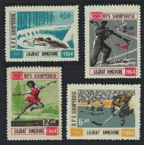 Albania Winter Olympic Games Innsbruck 4v 1963 MNH SG#794-797