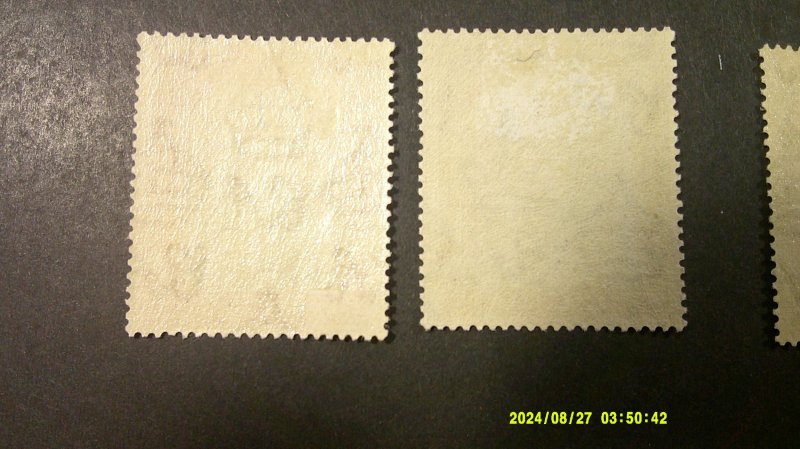 Bahamas 1921-1924 Scott# 71, 78, 81, 82 Mint VF-XF Light Hinge WMK 4