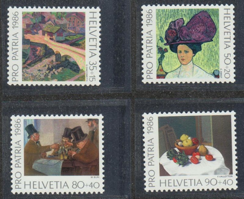 Switzerland,  Swiss Art (SC# B523-B526) MNH SET