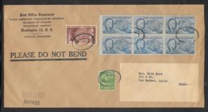 Just Fun Cover #933 BL. 6 Registered Cover Washington D.C. APR /21/1948 (my751)