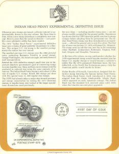 Indian Head Penny, FDC's (USHFDC1734)