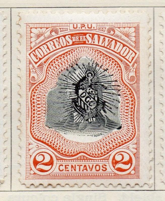 Salvador 1908 Early Issue Fine Mint Hinged 2c. 298243