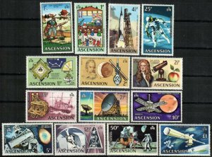 Ascension Stamp 138-151  - Man into Space definitive set