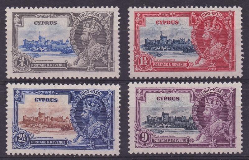 CYPRUS 1935 KGV SILVER JUBILEE SET 