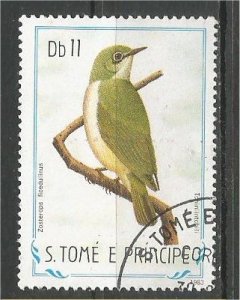 ST. THOMAS AND PRINCE, 1983, used 11d, Birds Scott 736