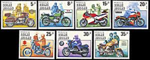 Guinea-Bissau 627-633, MNH, Motorcycle Centennial