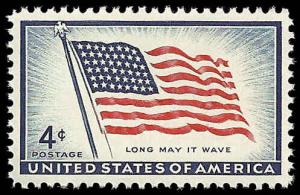 # 1094 MINT NEVER HINGED 48 STAR FLAG     XF+