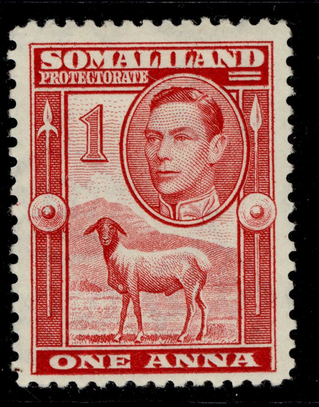 SOMALILAND PROTECTORATE GVI SG94, 1a scarlet, M MINT. 
