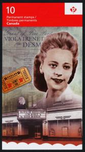 Canada 2521a Booklet MNH Viola Desmond, Black History