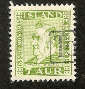 Iceland, Scott #197, Used, Tollur revenue cancel