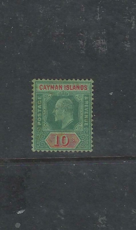 CAYMAN ISLANDS  (P2711B) KE 10/-  SG 34  MOG, SL TONE, ADDED PHOTOS