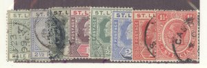 St. Lucia #27/79 Used Multiple