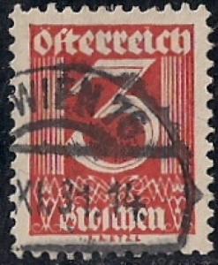 Austria #305 3 G Numeral used XF