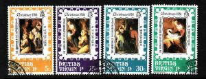 Virgin Is.-SC#417-20-used set-1981-Christmas-Virgin & Child-