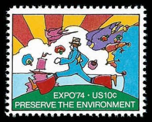 PCBstamps   US #1527 10c Expo 74, MNH, (15)