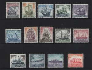 Spain  #1248-1261   MNH 1964  ships