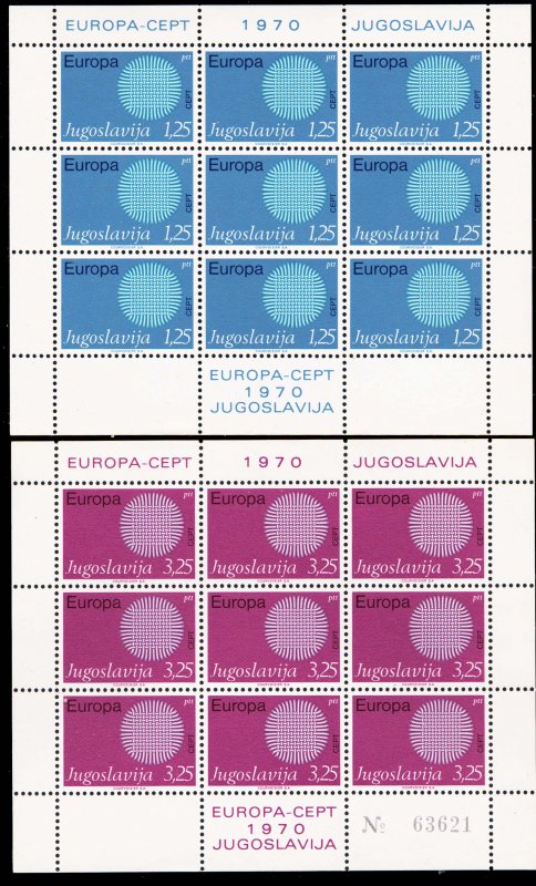 Yugoslavia Scott 1024-1025 Mint never hinged.