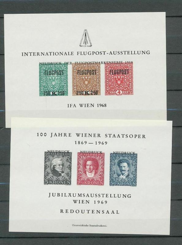 AUSTRIA MNH Blocks Sheets 1960s/70s (Appx 500 Stamps) (Ref Ac1423