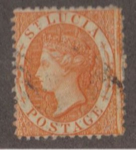 St. Lucia Scott #10a Stamp - Used Single