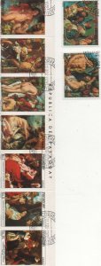 Thematic Stamps Art - PARAGUAY 1978 JORDAENS PAINTINGS 9v used