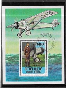 Burkina Faso #467  Charles Lindbergh  S/Se (CTO) CV $1.90