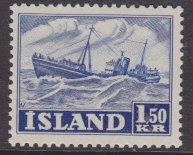 Iceland sc#266 1950 1.50k Trawler MNH