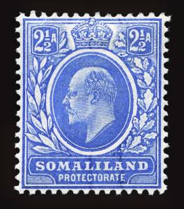 SOMALILAND PROTECTORATE Scott #30 (SG 35) 1904 KGVII unused OG HRs