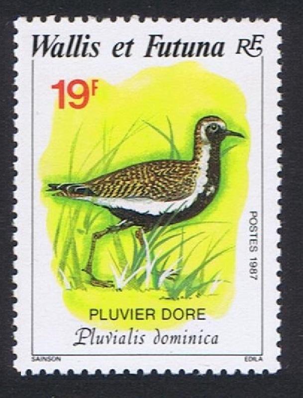 Wallis and Futuna Birds Pacific Golden Plover 1v 19f SG#521 SC#364
