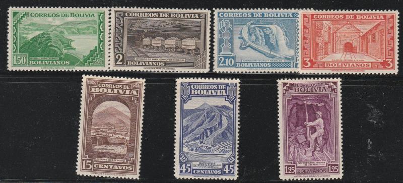 BOLIVIA #290-6 MINT NEVER HINGED COMPLETE