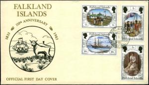 Falkland Islands Scott #360-#370 Set of 3 Official First Day Covers Port Stanley