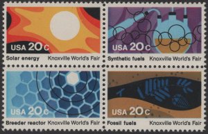 SC#2006-09 20¢ Knoxville Worlds Fair Block of Four (1982) MNH