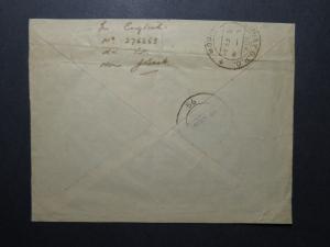 India 1944 Forces Cover / APO 56 (Banglore Area) / Censored / Lt Crease - Z12391