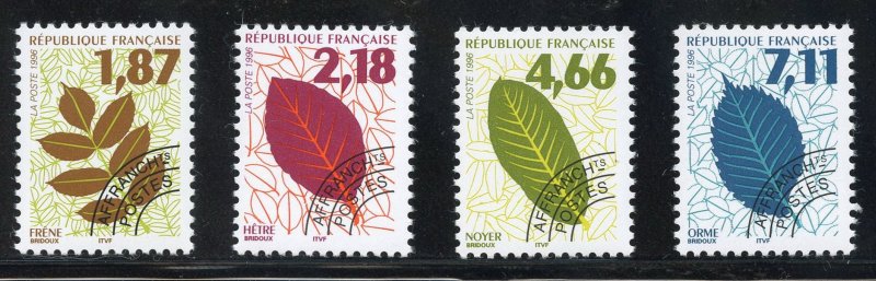 France 2517-20 MNH 1996 Precancel Leaf Set