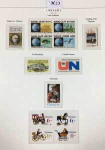 MOMEN: US STAMPS  1970 MINT OG NH COLLECTION LOT #13020