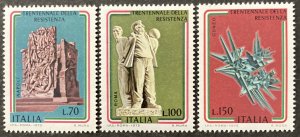 Italy 1975 #1185-7, Resistance Movement, MNH.