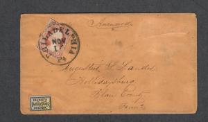 US Sc#11a+15L4 Bloods Penny Post Local Cover, Cv. $375