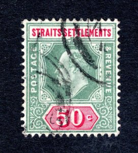 Malaya Straits Settlements SC #121   VF, Used, CV $22.00 ..... 6090091