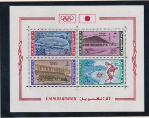 Umm Al Qiwain # MiBlock1A-1B, Tokyo Olympics Souvenir Sheets, Mint NH