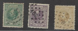 Netherlands  SC#29-31 Used F-VF SCV$57.50...Value!