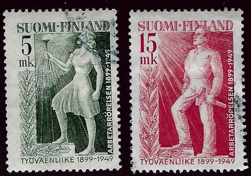 Finland SC#283-284 Used F-VF hr...Worth a close look!!