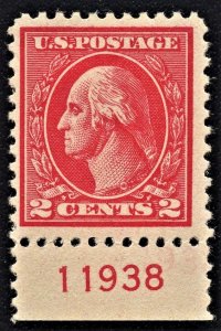 US 528 MH VF 2 Cent Washington Carmine Type Va