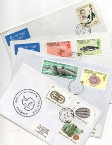 British  Antarctic Territory 1986 4 x covers WS38695