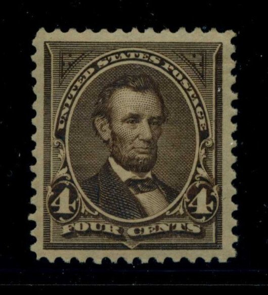 269, 4¢ Lincoln, PSE Graded VF 80J hinged Certificate, small crease at UR SMQ$40