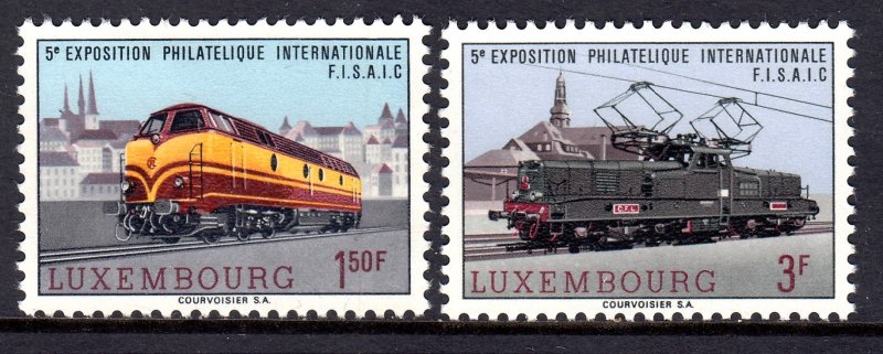 Luxembourg 1966 Locomotives Complete Mint MNH Set SC 442-443