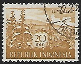 Indonesia # 497 - Tobacco - used -{GR46}