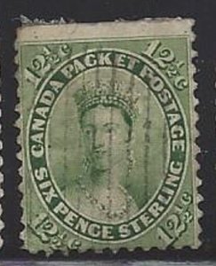 Canada #18 CV $150 Light Cancel