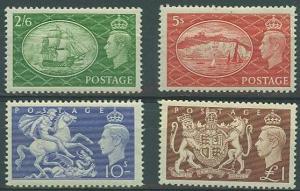 Great Britain SC#286-9 King George VI, High value set, MNH 