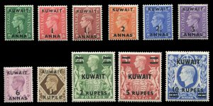 Kuwait #72-81A (SG 64-73a) Cat£100, 1944-49 George VI, complete set, lightly...