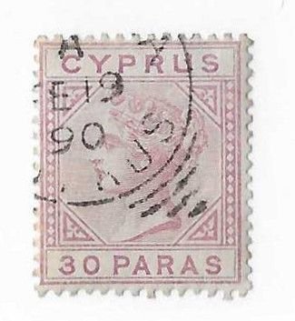 Cyprus Sc #20 30 paras  used VF